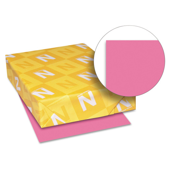 Neenah Paper Astrobrights Colored Paper 24lb 8-1/2 x 11 Plasma Pink 500