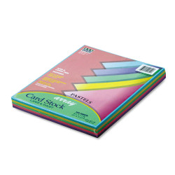 Pacon Array 65 lb. Cardstock Paper 8.5" x 11" Assorted Colors 100 Sheets/Pack