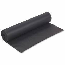 Pacon Rainbow Duo-Finish Paper Roll 36"W x 1000'L Black (0063300) P0063300