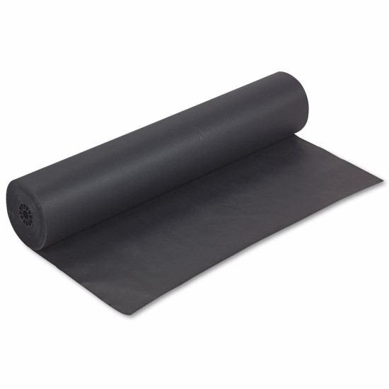 Pacon Rainbow Duo-Finish Paper Roll 36"W x 1000'L Black (0063300) P0063300