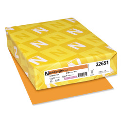 Neenah Paper Astrobrights Colored Paper 24lb 8-1/2 x 11 Cosmic Orange 500