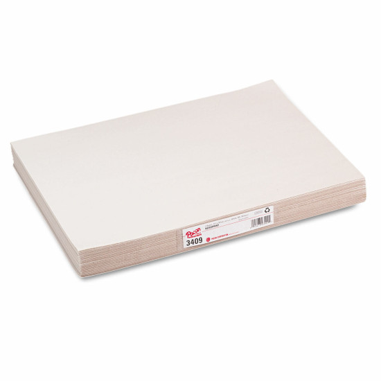 Pacon Newsprint Paper 18" x 12" White 500 Sheets/Pack (3409) P3409