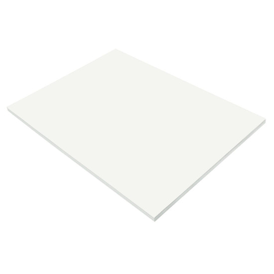 Prang Construction Paper 18" x 24" White 50 Sheets/Pack (P9217) P9217-0001