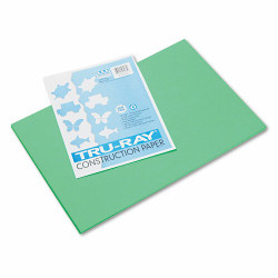 Pacon Tru-Ray 12" x 18" Construction Paper Festive Green 50 Sheets (P103038)