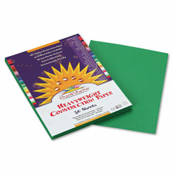 SunWorks 9"W x 12"L Construction Paper Holiday Green 50/Pack (8003) P8003-0001