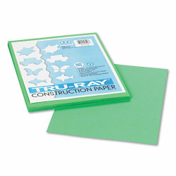 Pacon Tru-Ray 9" x 12" Construction Paper Festive Green 50 Sheets (P103006)