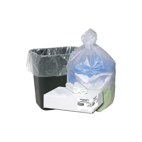 Webster Ultra Plus 16 Gallon Trash Bags Clear WHD