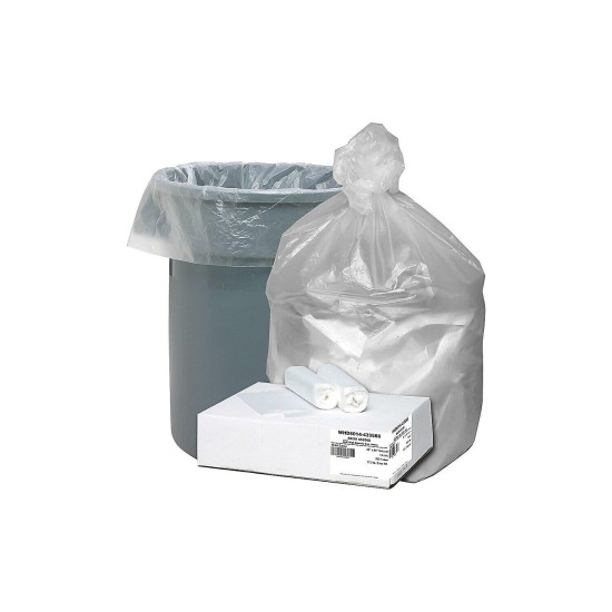 Webster Ultra Plus 55-60 Gallons Trash Bags Natural 435568