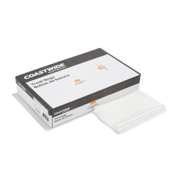 tions 50-56 Gal. Trash Bags Low Density 1.1 Mil Clear 100/Carton