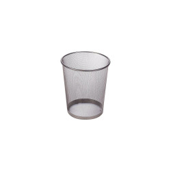 Honey-Can-Do Indoor Trash Cans w/ no Lid Silver Steel Mesh 4.75 Gal. 2/Pack