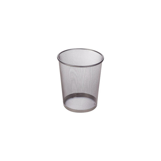 Honey-Can-Do Indoor Trash Cans w/ no Lid Silver Steel Mesh 4.75 Gal. 2/Pack