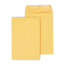 tions Gummed Kraft Catalog Envelopes 9" x 6" Brown 500/Box