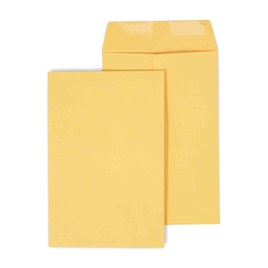 tions Gummed Kraft Catalog Envelopes 9" x 6" Brown 500/Box