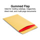 tions Gummed Kraft Catalog Envelopes 9" x 6" Brown 500/Box