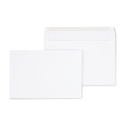 tions Gummed Flap Side-Opening Booklet Envelopes 6" x 9" White