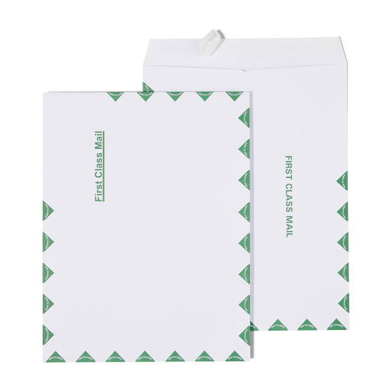 tions First-Class EasyClose Catalog Envelopes 10" x 13" White