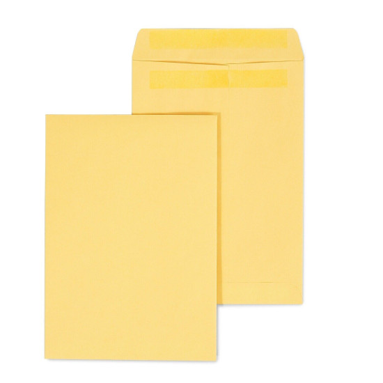 tions Kraft Self-Sealing Catalog Envelopes 7-1/2" x 10-1/2" Brown