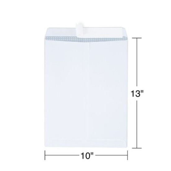 tions Tear-Resistant Catalog Envelopes 10" x 13" White (21571)