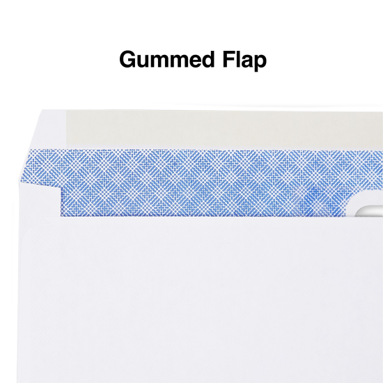 tions Gummed Laser Double-Window Security-Tint Envelopes 500/BX