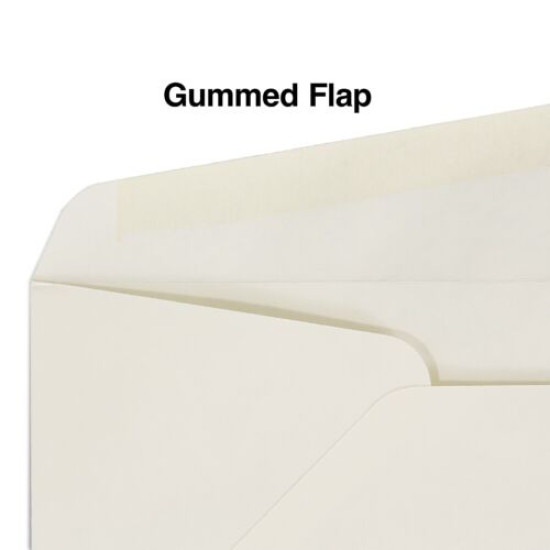 tions #10 Premium Diag-Seam Gummed Envelopes 4-1/8" x 9-1/2" Ivory