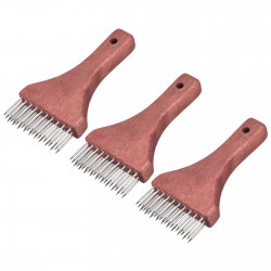 Stainless Steel Meat Tenderizer Needle Nails Kitchen Tools, Red 3 Pack