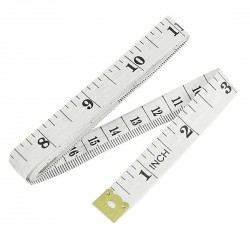 1.5 Meters 60 Inches Soft Plastic Ruler Tailor Sewing Cloth Measure Tape White